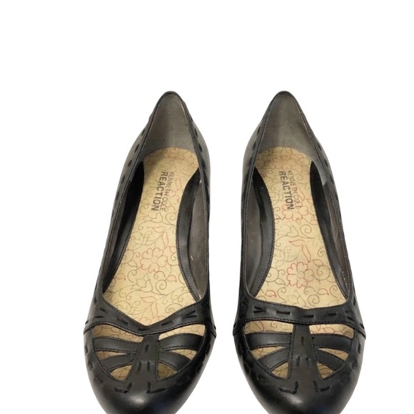 Kenneth Cole Reaction “Maxed Out” Size 9M Black Leather Heels - Picture 2 of 11